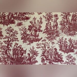 Vintage Waverly Country Life Toile Fabric